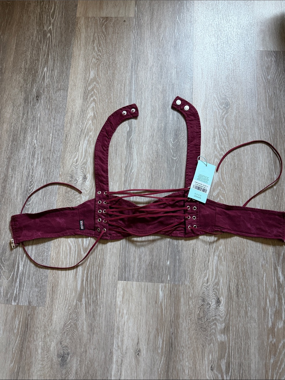 Women’s Revice Burgundy Two-Piece Set (Top only) - Picture 2 of 2